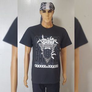 CROOKS & CASTLES MEDUSA BAND SS TEE MEN'S CREW NECK SHORT SLEEVE SIZE S BLACK